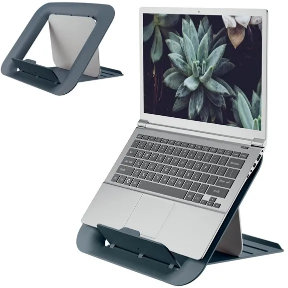 Leitz Ergo Cosy justerbart laptopstativ, 80 % återvunnen plast Sammetgrå
